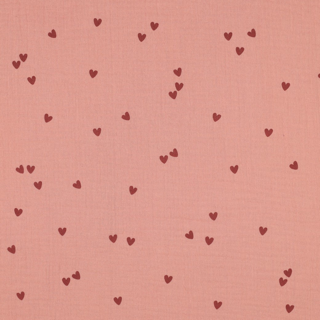 0.5m Musselin Herzen blush