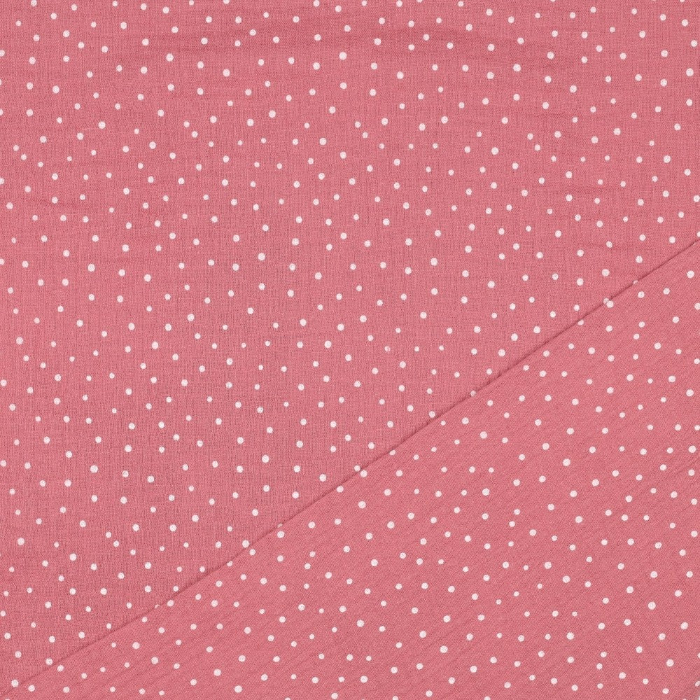 0.5m Musselin Punkte blush