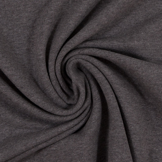0.5m French Terry dunkelgrau-melange