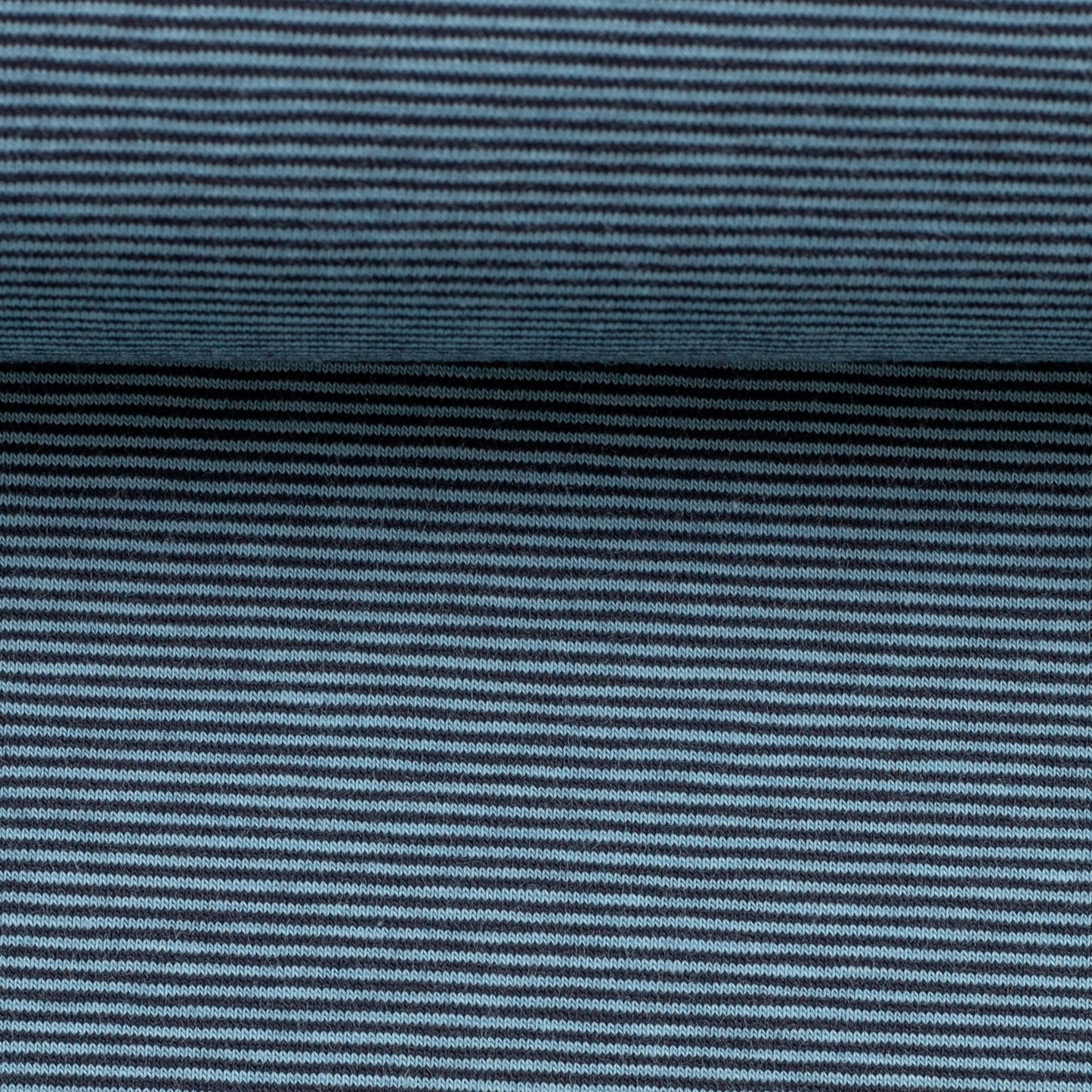 0.5m Jersey hellblau-dunkelblau gestreift