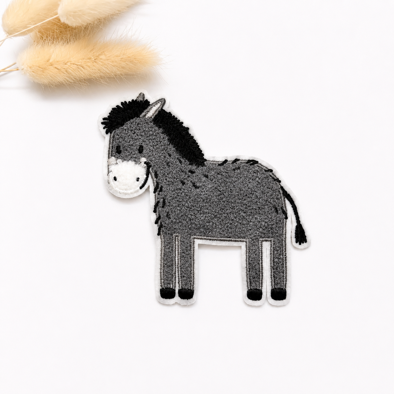 Chenille Patch: Esel Edwin | 10x9cm