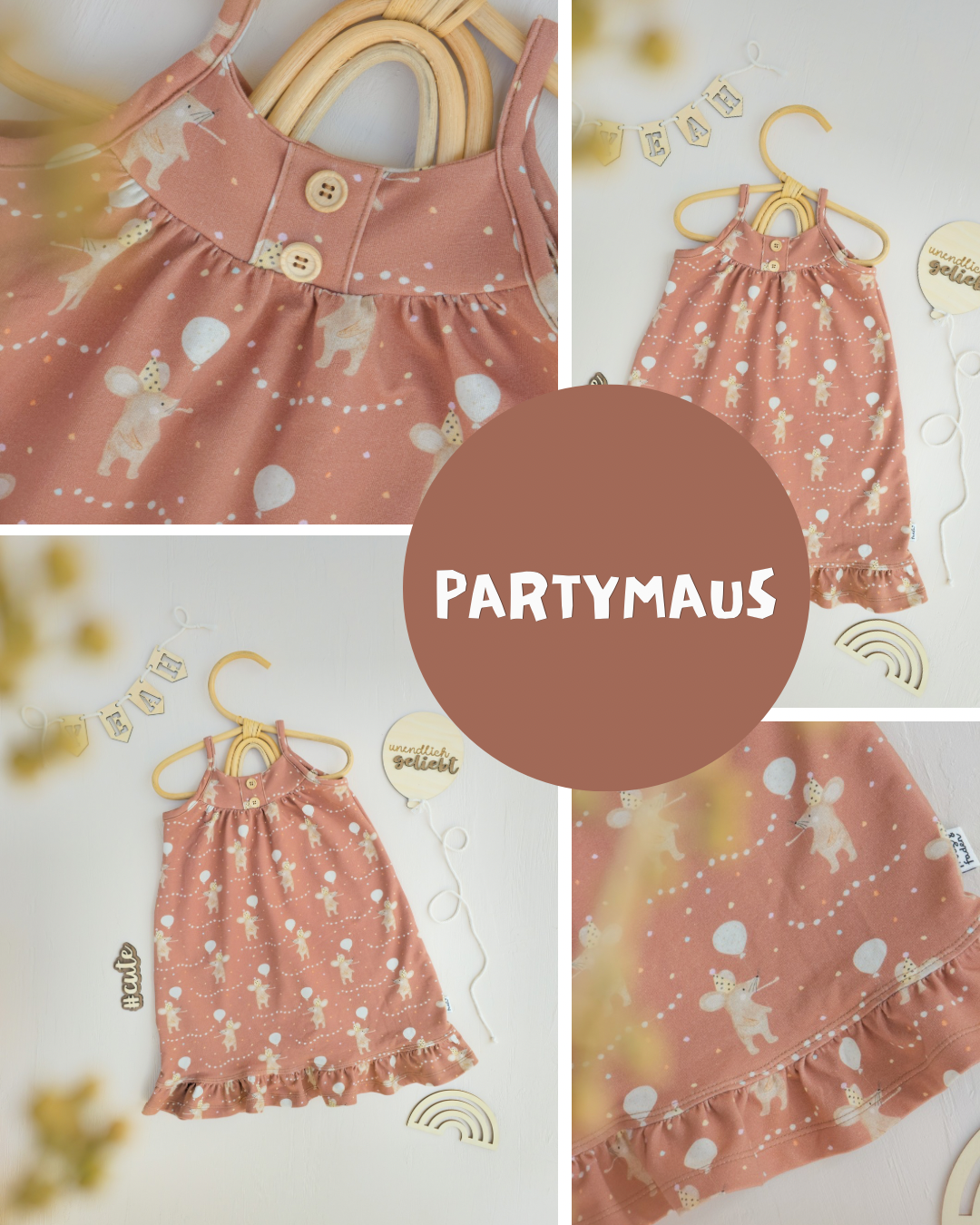 0.5m BIO French Terry Partymaus