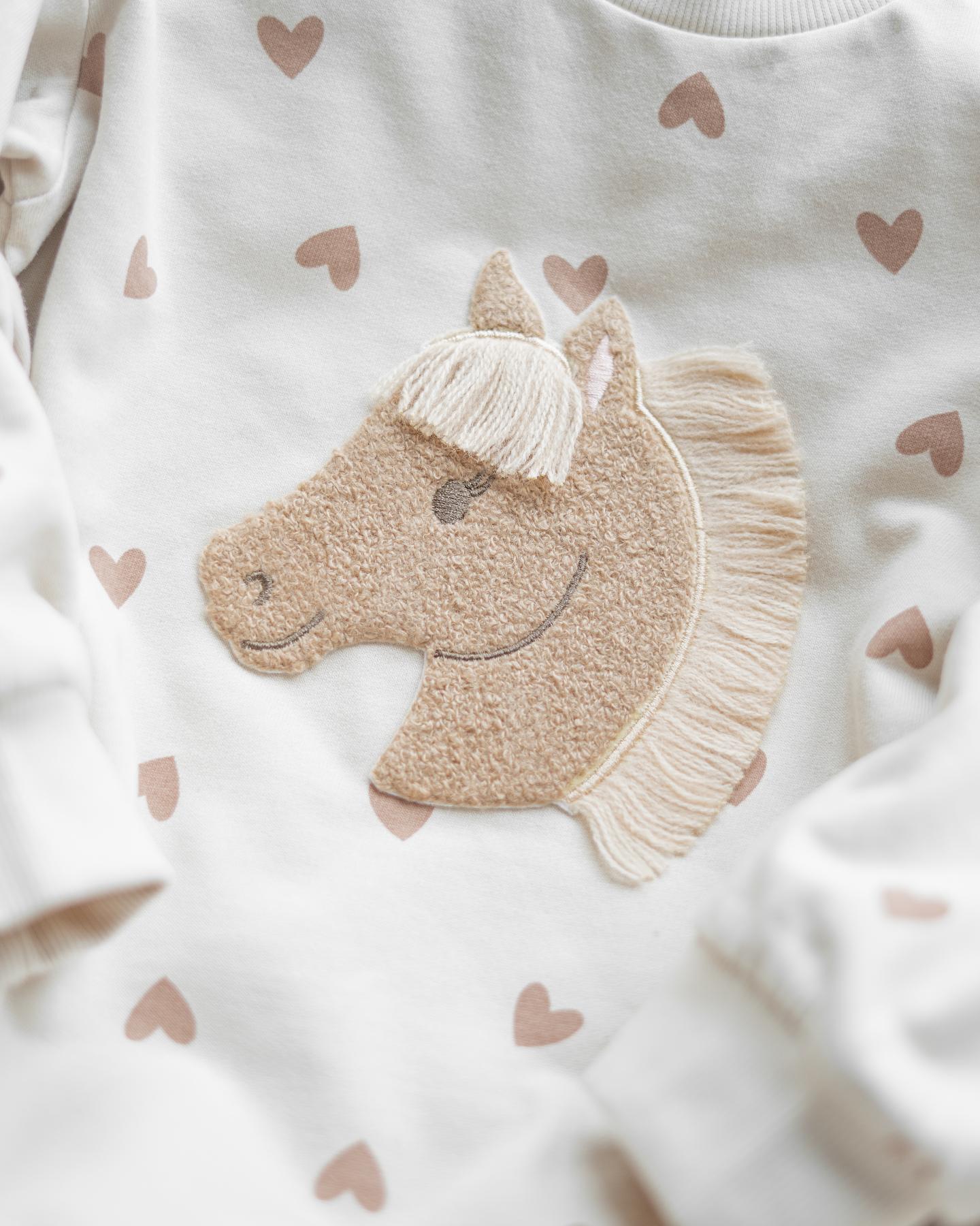Chenille Patch: Pferd mit Mähne