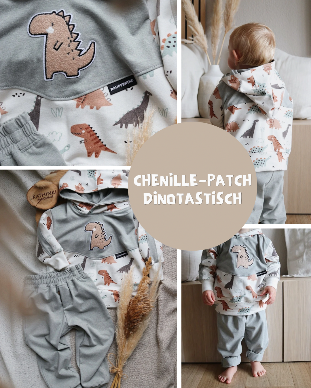 Chenille Patch: Dinotastisch | 8,5x9cm