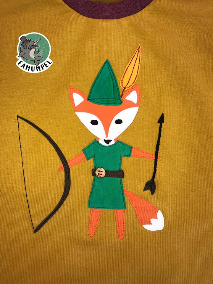 Applikationsvorlage Fuchs "Robin von Foxley"