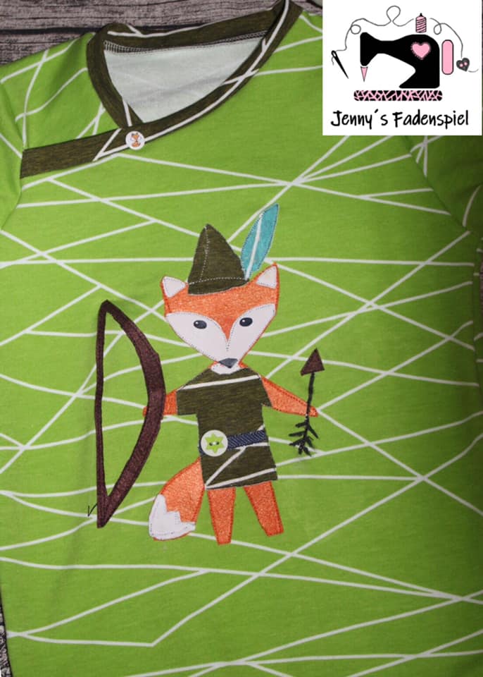 Applikationsvorlage Fuchs "Robin von Foxley"