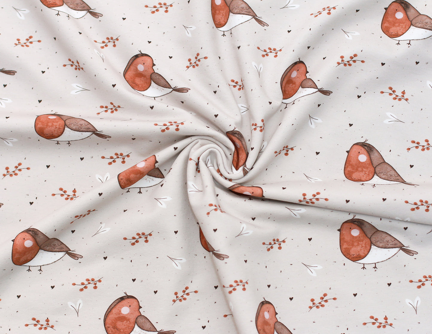 0.5m BIO French Terry Rotkehlchen *STOFFÜBERSICHT*