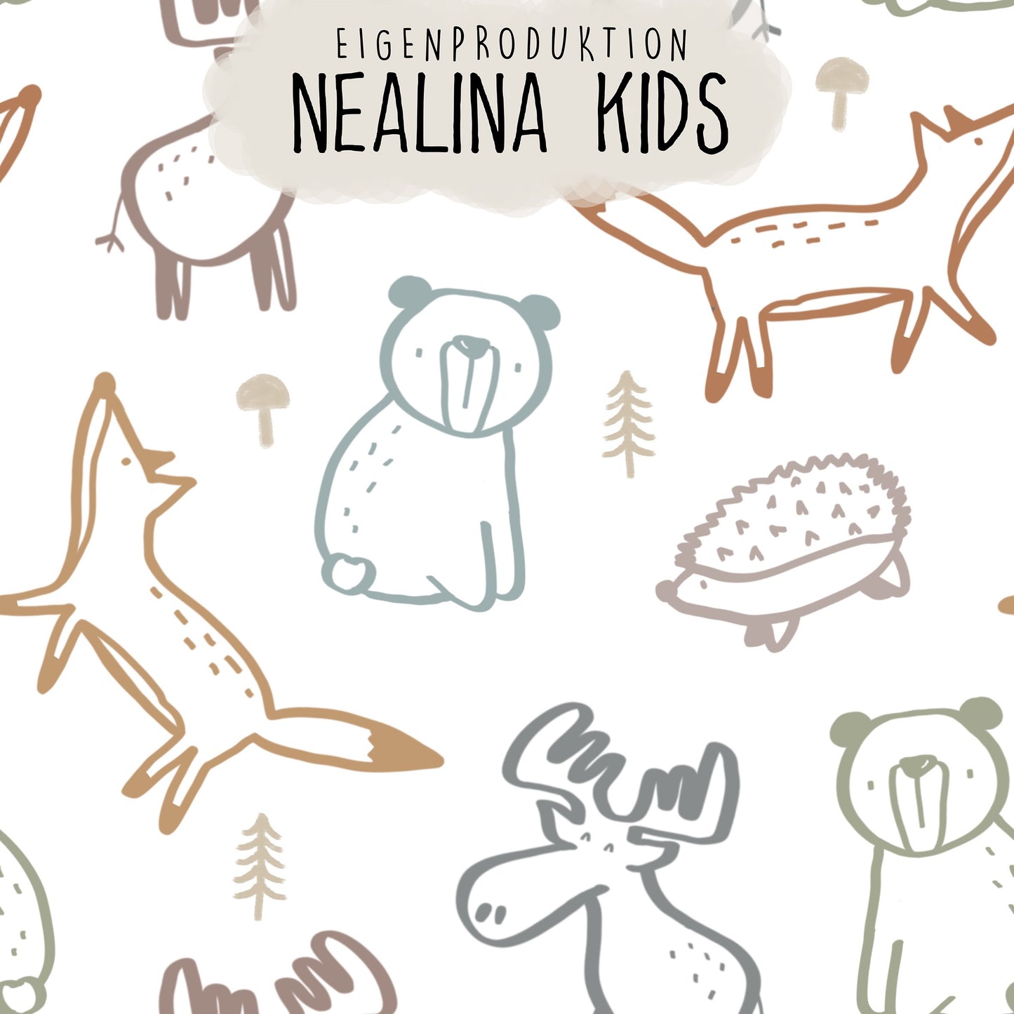 0.5m BIO French Terry All together rainbow *STOFFÜBERSICHT*