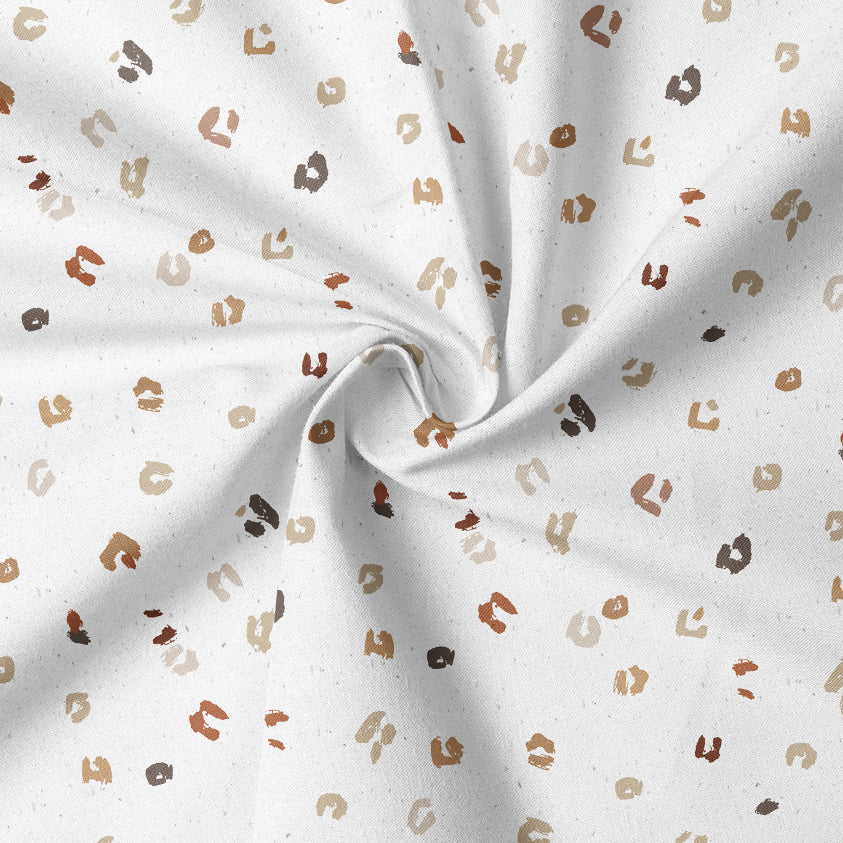0.5m BIO French Terry Animal Print white *VORBESTELLUNG*