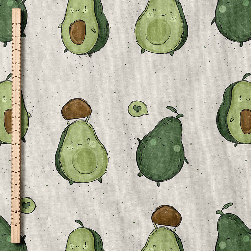 0.5m BIO Ribjersey Avocado