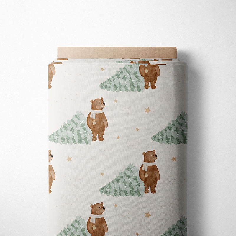 0.5m BIO French Terry Christmas Bear