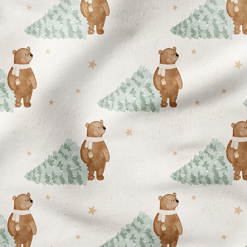 0.5m BIO French Terry Christmas Bear *STOFFÜBERSICHT*