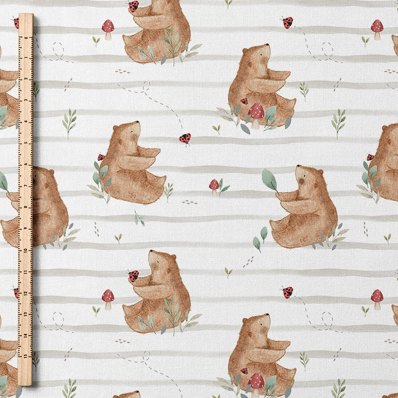 0.5m BIO French Terry Bär Joni rice *STOFFÜBERSICHT*