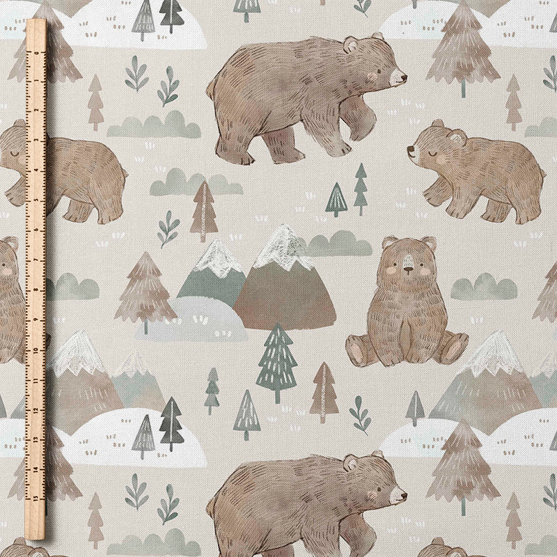 0.5m BIO French Terry Bär Pepper