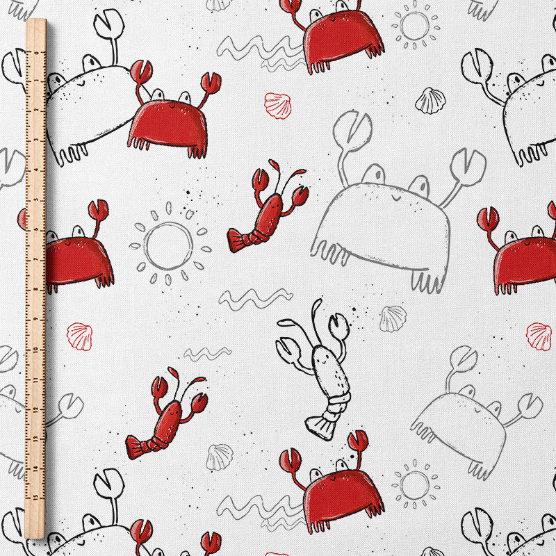 0.5m Bademodestoff Beach Day white *VORBESTELLUNG - Lieferzeit 4-7 Wochen*