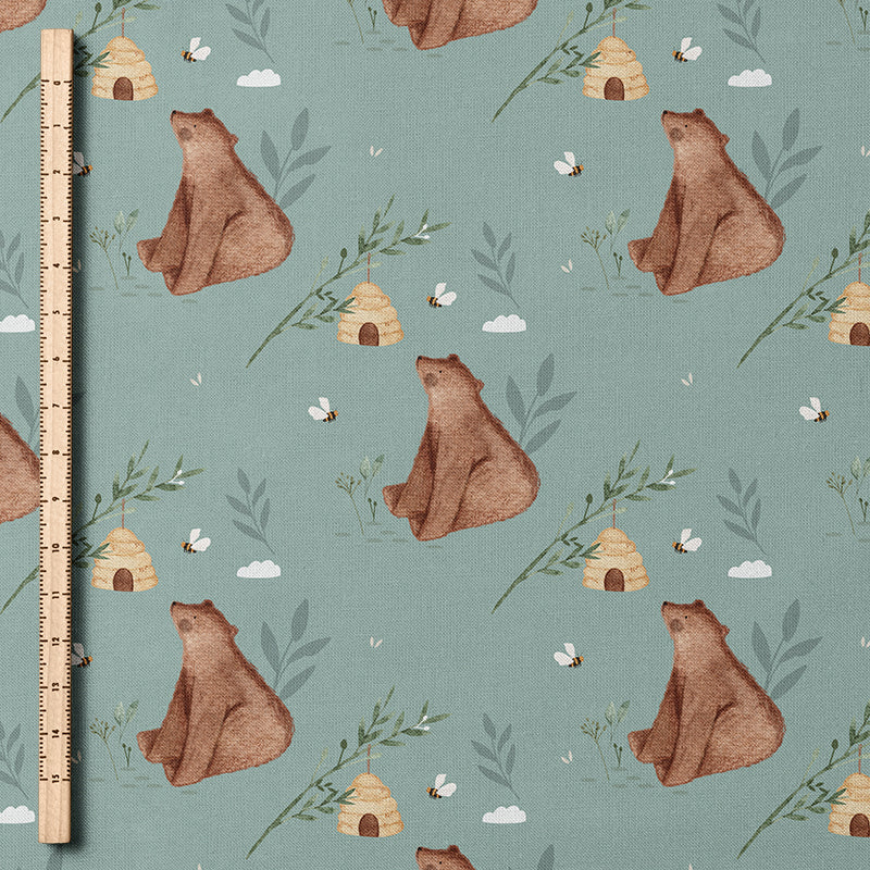 0.5m BIO French Terry Bees and Bears *VORBESTELLUNG*