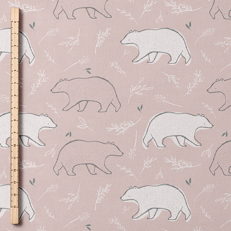 0.5m BIO French Terry Berry Bear rosa *VORBESTELLUNG*