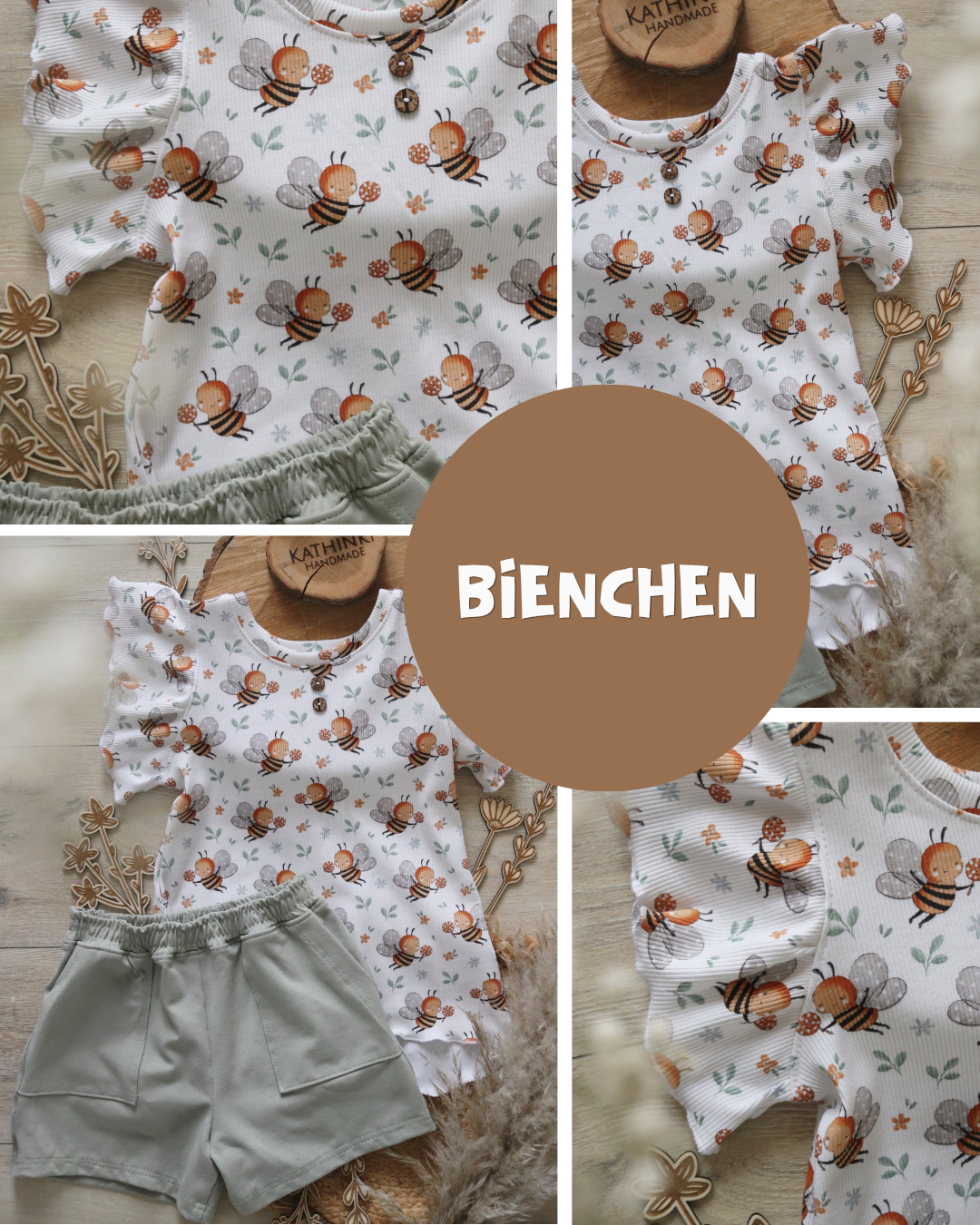 0.5m Baumwolle Bienchen