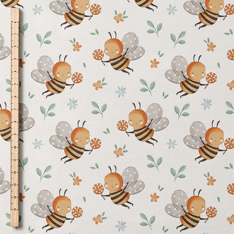 0.5m Biojersey Bienchen