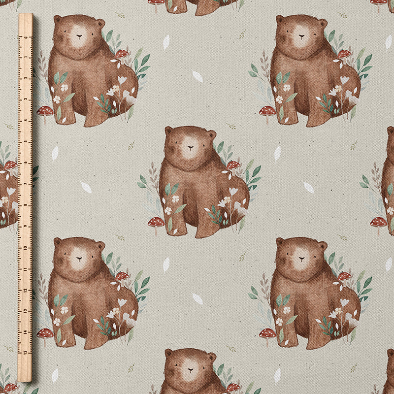 0.5m BIO French Terry Bruno Braunbär *STOFFÜBERSICHT*