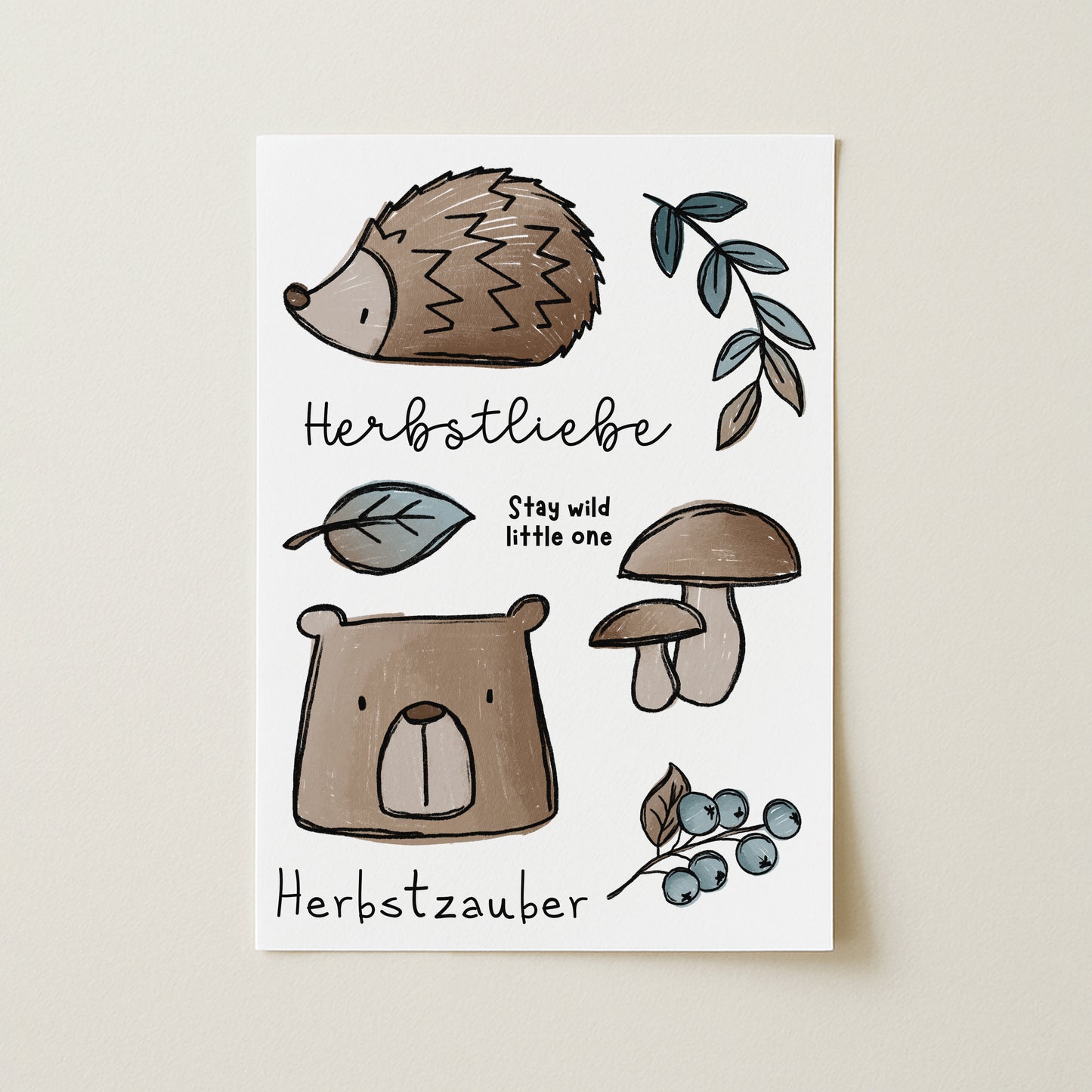 Bügelbild-Bogen Herbsties