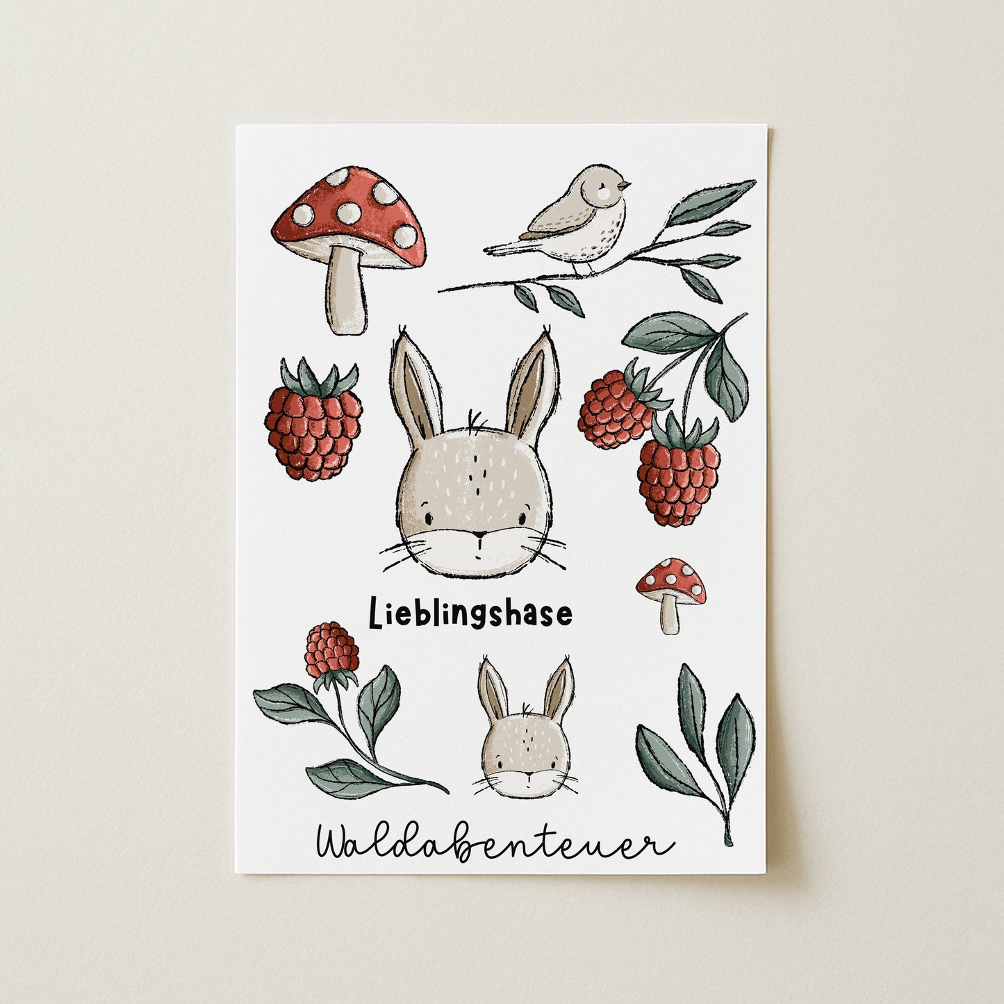 Bügelbild-Bogen Wiesentag