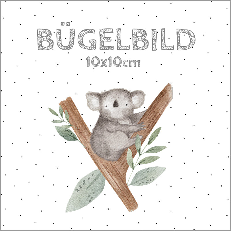 Bügelbild Koala 2 | 10x10cm