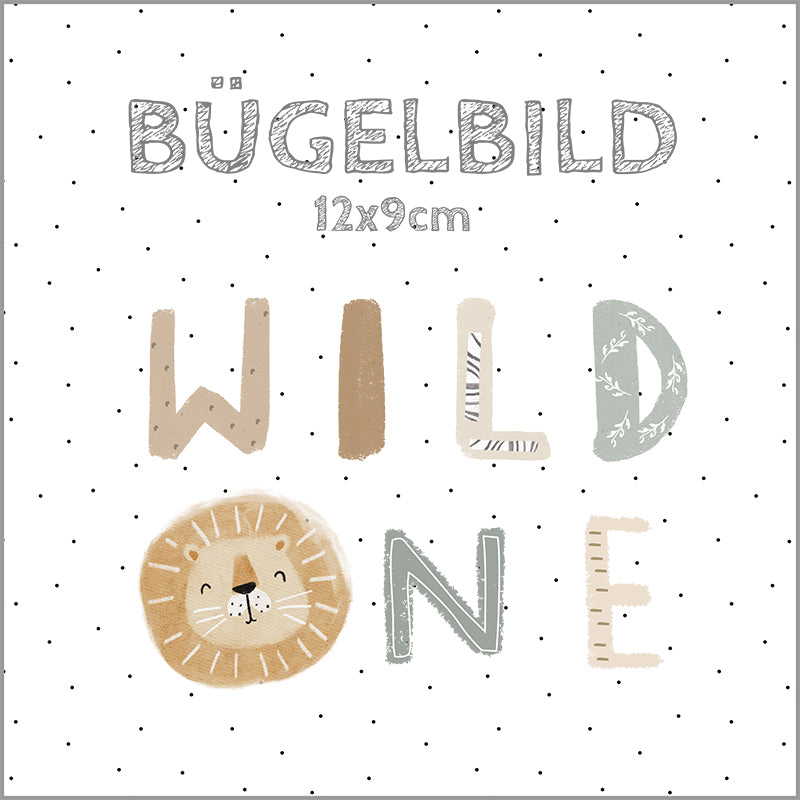 Bügelbild Safari Wild One | 12x9cm