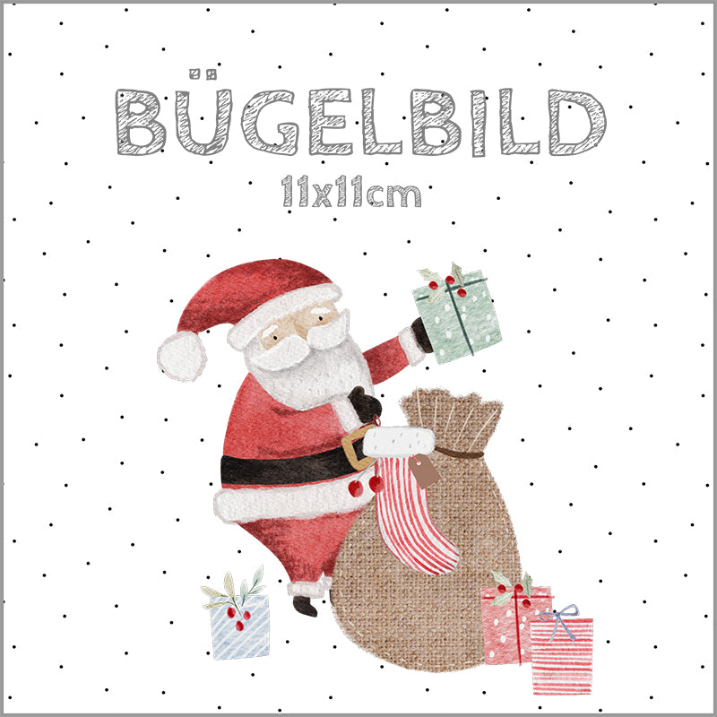 Bügelbild Santa | 11x11cm