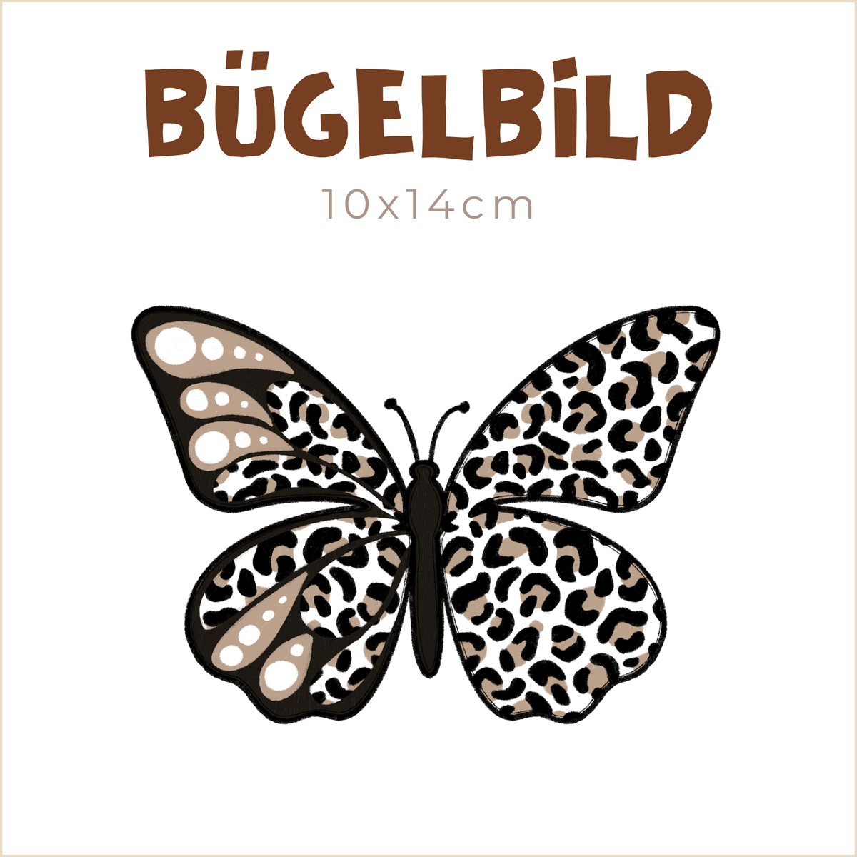 Bügelbild Schmetterling Leo | 10x14cm
