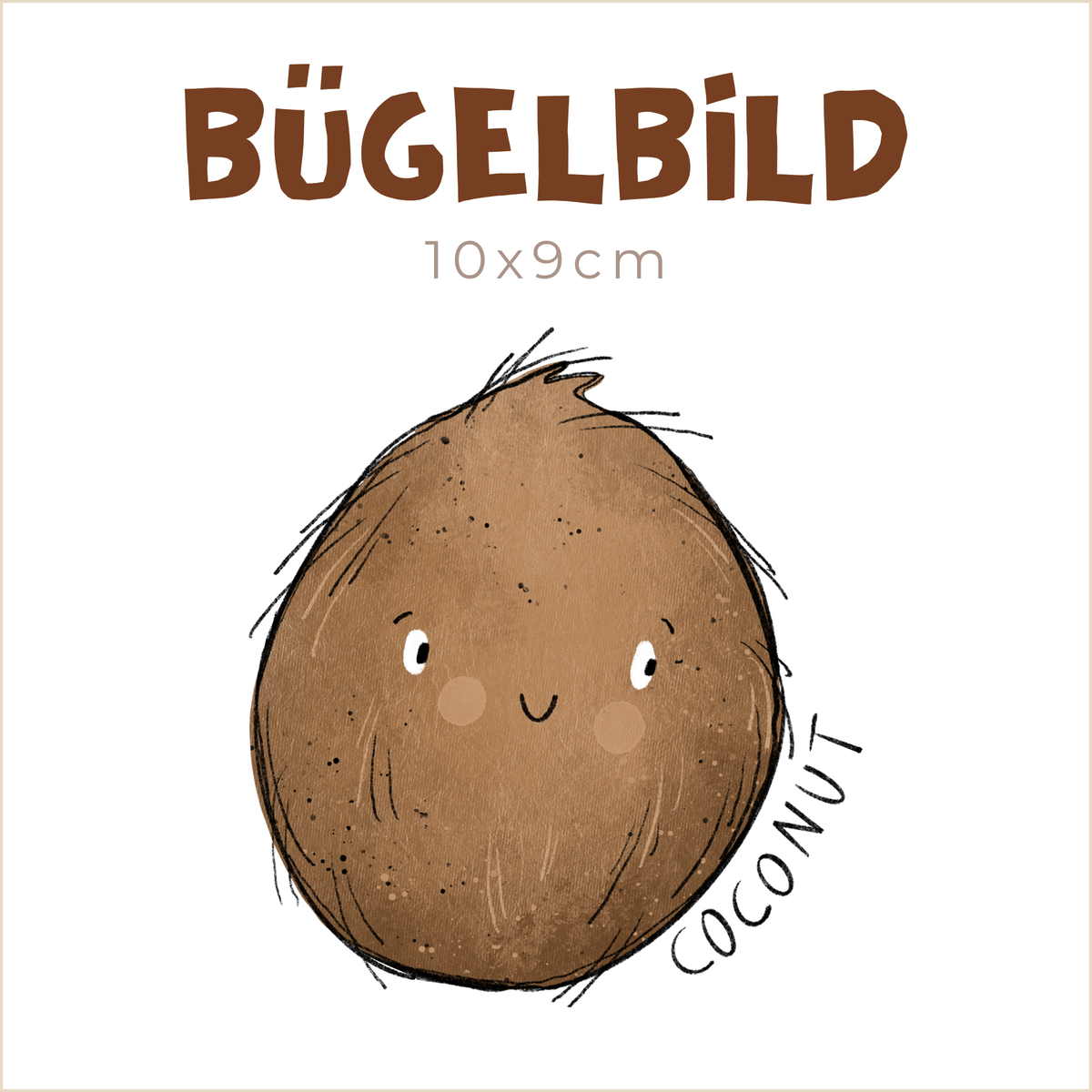 Bügelbild Coconut | 10x9cm