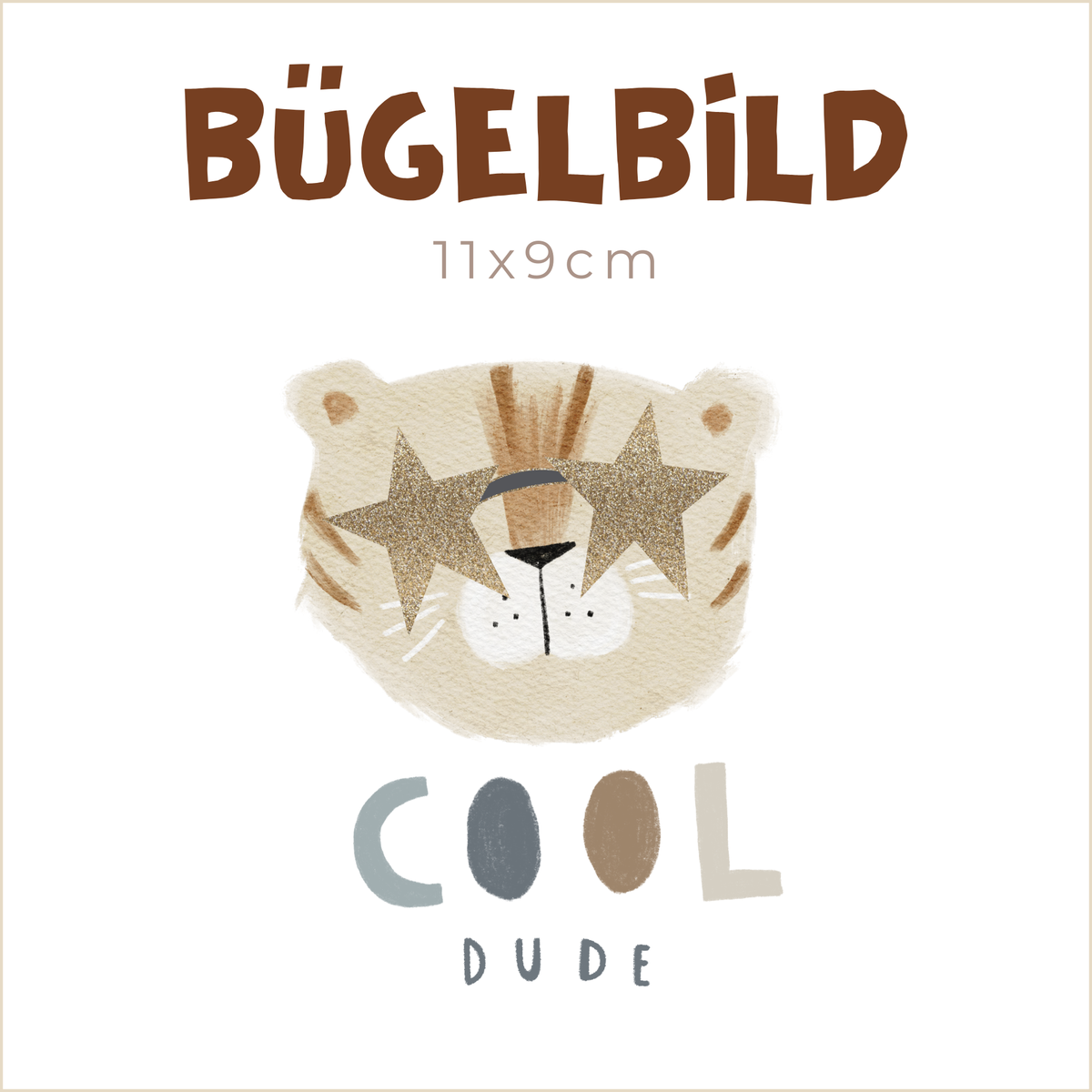 Bügelbild Cool Dude | 11x9cm