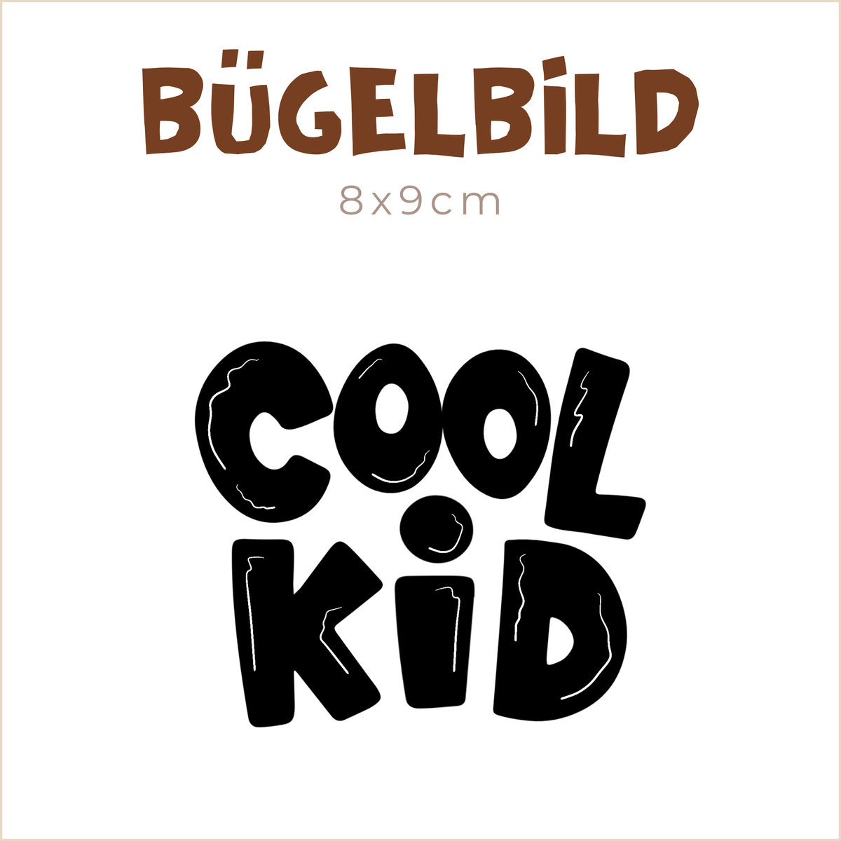 Bügelbild Cool Kid | 8x9cm