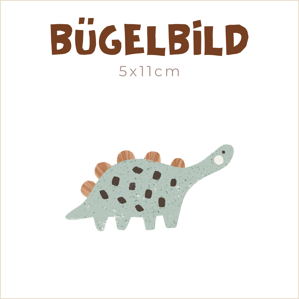 Bügelbild Dinosaurs mint | 5x11cm