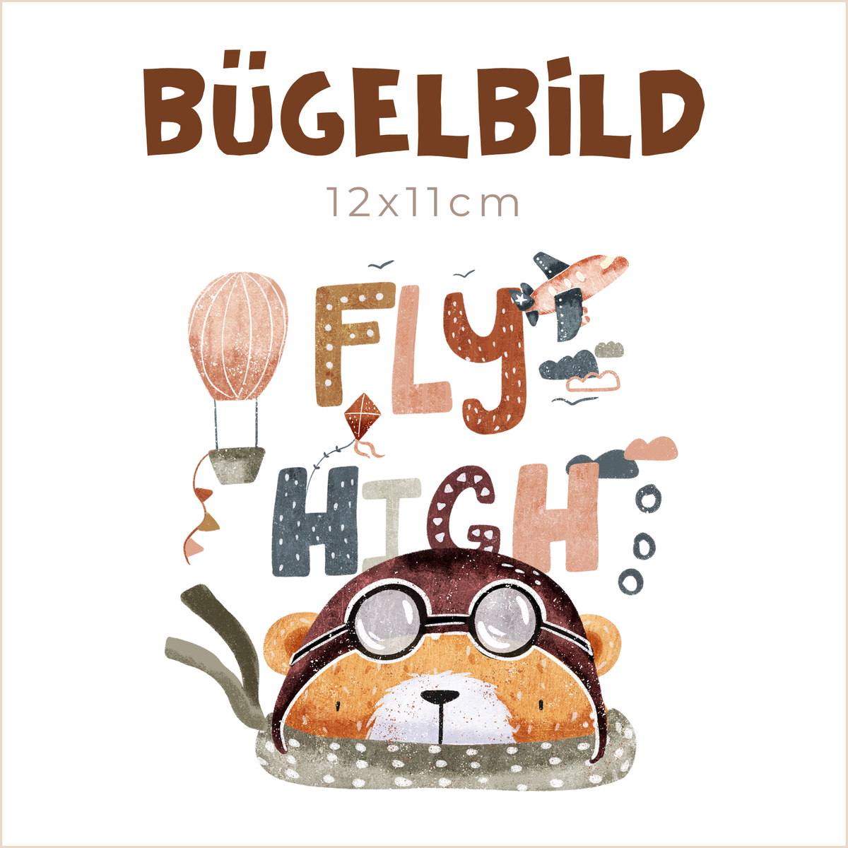 Bügelbild Fly High | 12x11cm