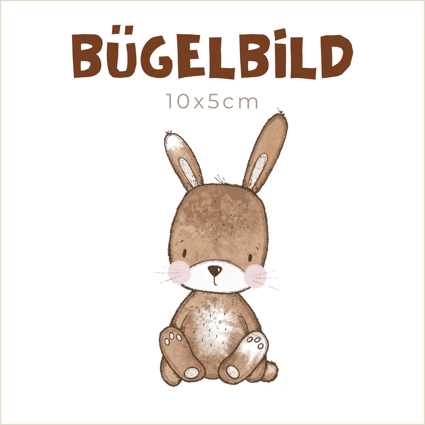 Bügelbild Hasi | 10x5cm