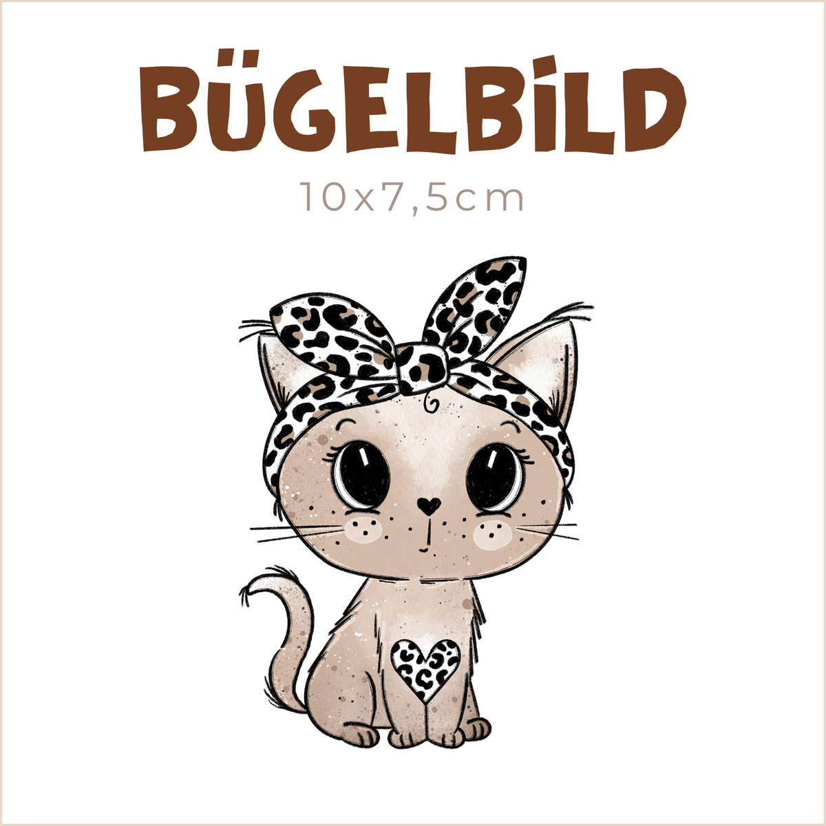 Bügelbild Leo-Mietz | 10x7,5cm