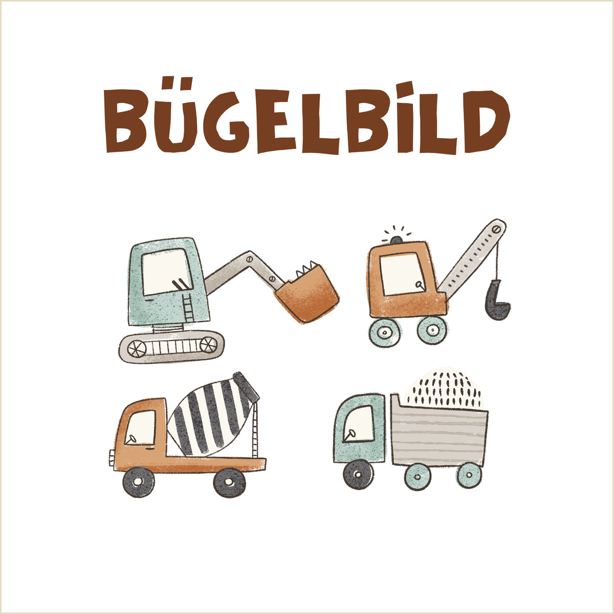 Bügelbild Little Builder Collection