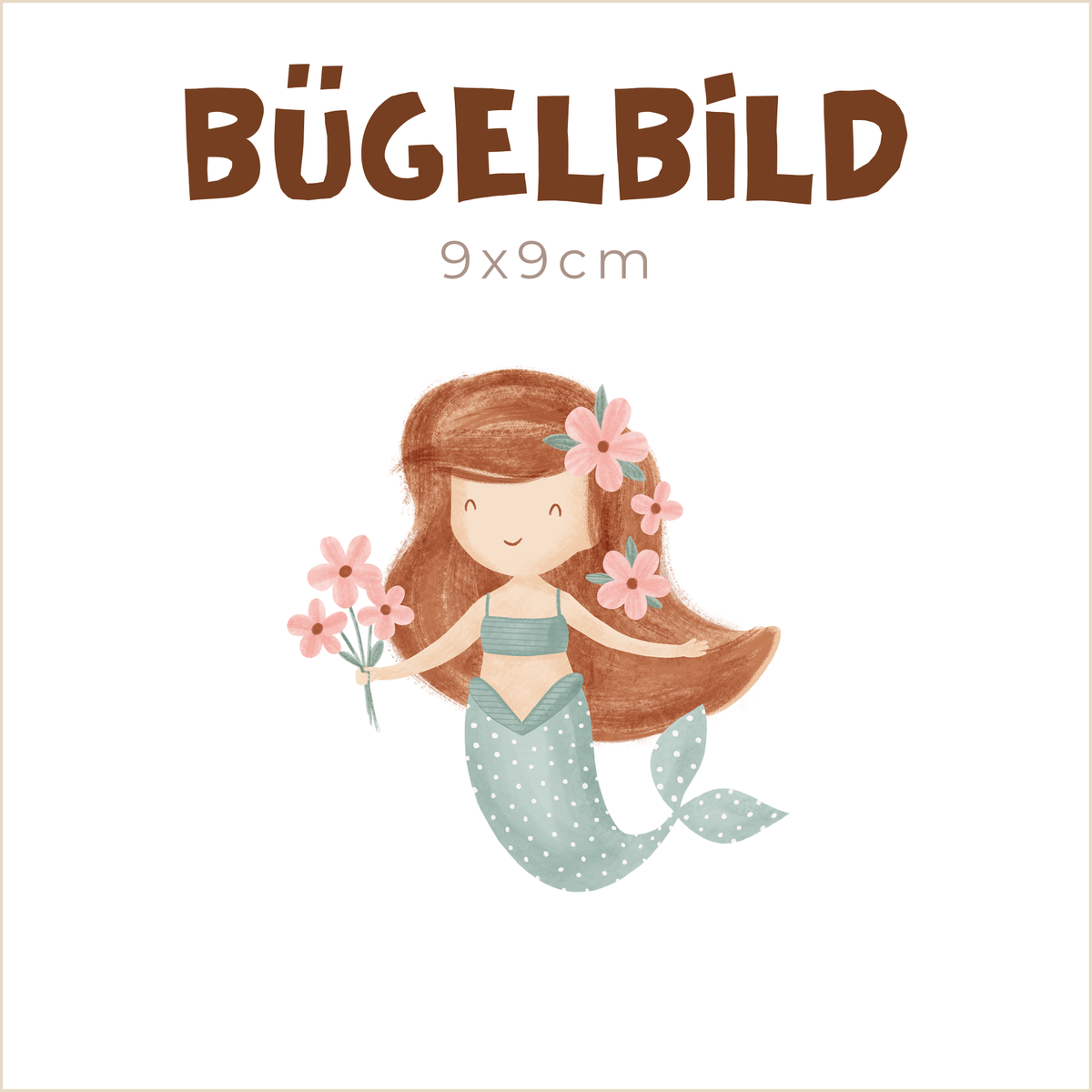 Bügelbild Little Mermaid | 9x9cm