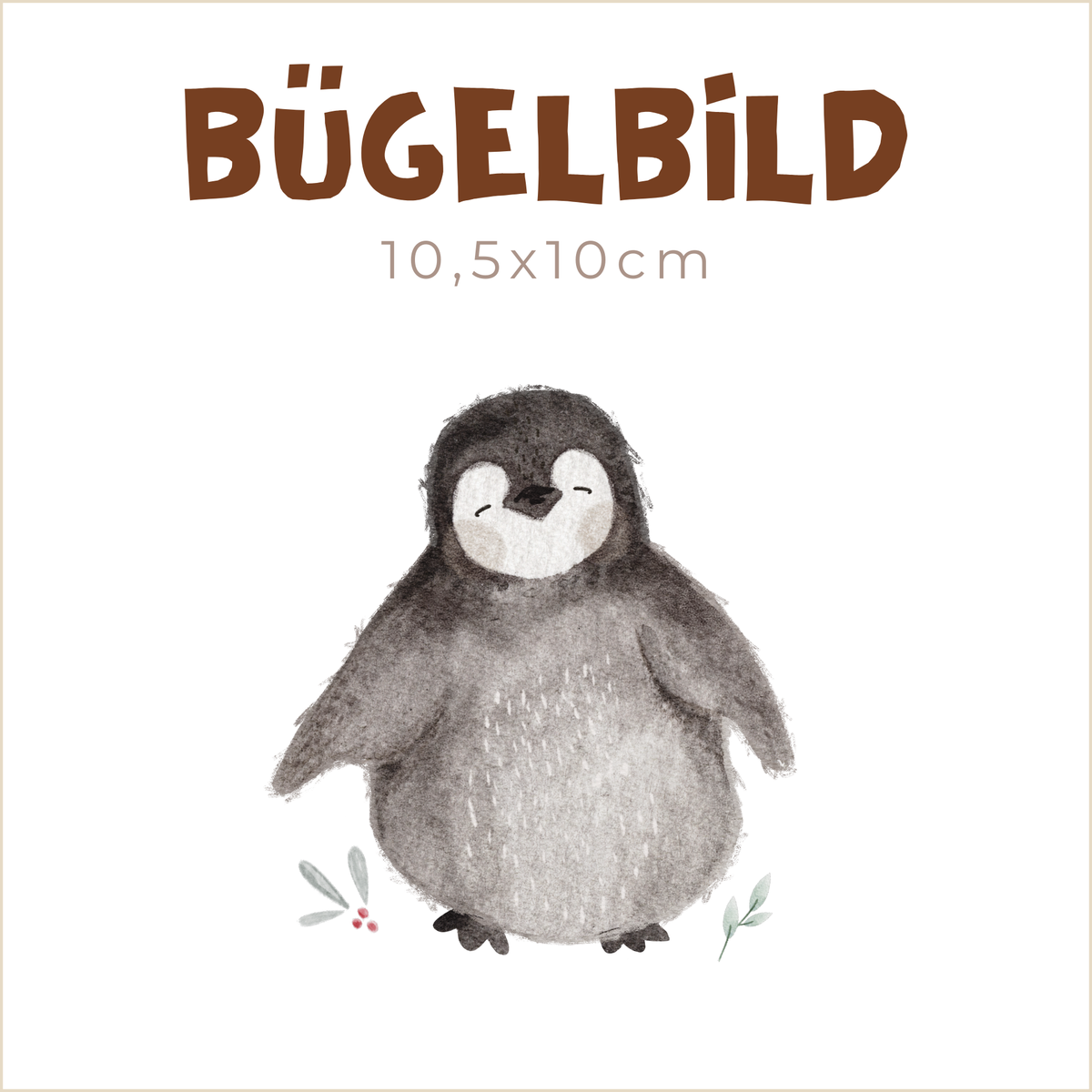 Bügelbild Pinguin Gigi | 10,5x10cm