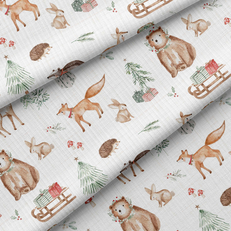 0.5m BIO Ribjersey Christmas Friends