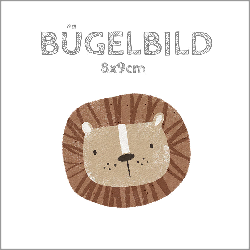 Bügelbild Cool Animals Löwe | 8x9cm