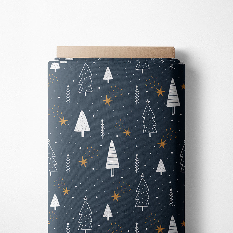 RESTSTÜCK 75cm Biojersey Cozy Christmas