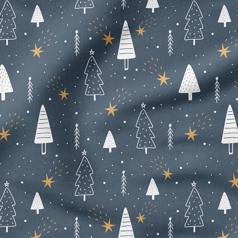 RESTSTÜCK 75cm Biojersey Cozy Christmas