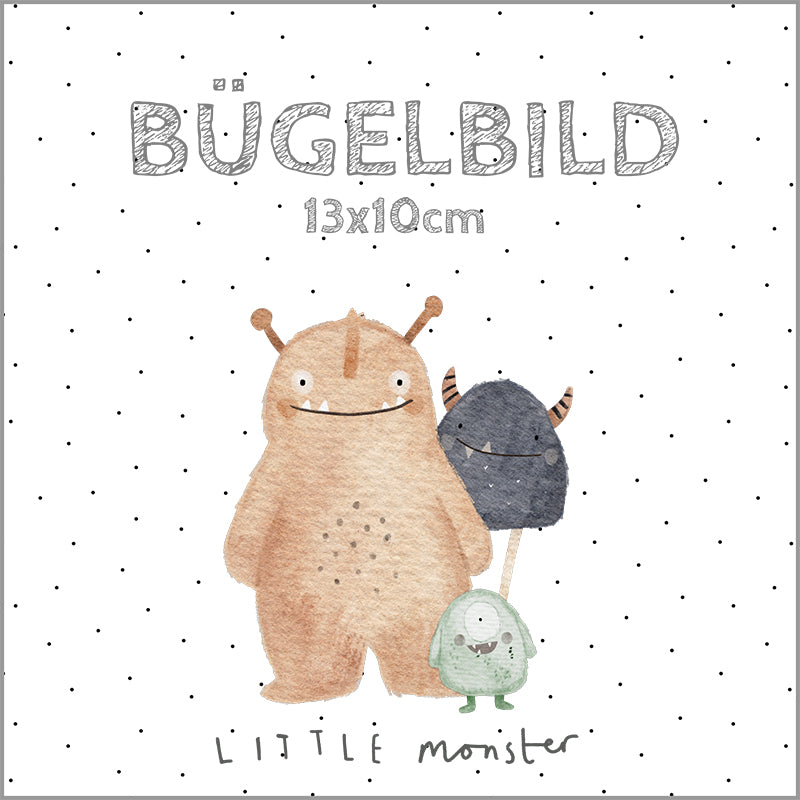 Bügelbild Crumpets: Little Monster | 13x10cm