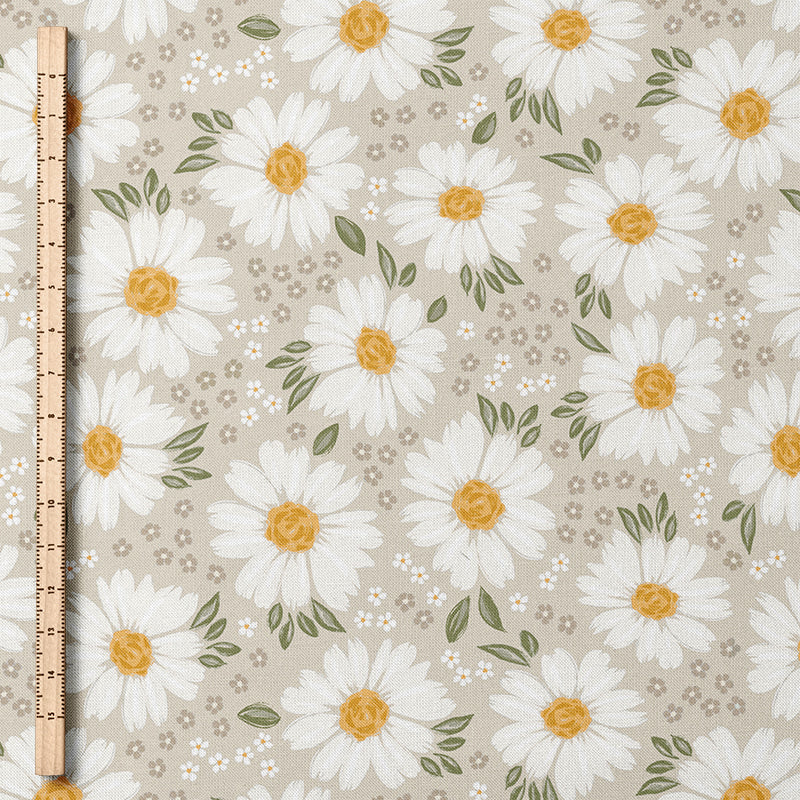 0.5m BIO Rippjersey Daisy Meadow beige *COMING SOON*