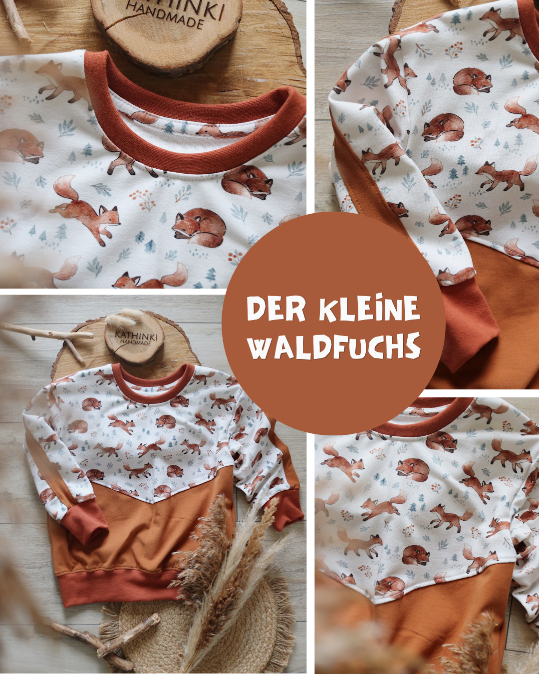 0.5m BIO French Terry Der kleine Waldfuchs