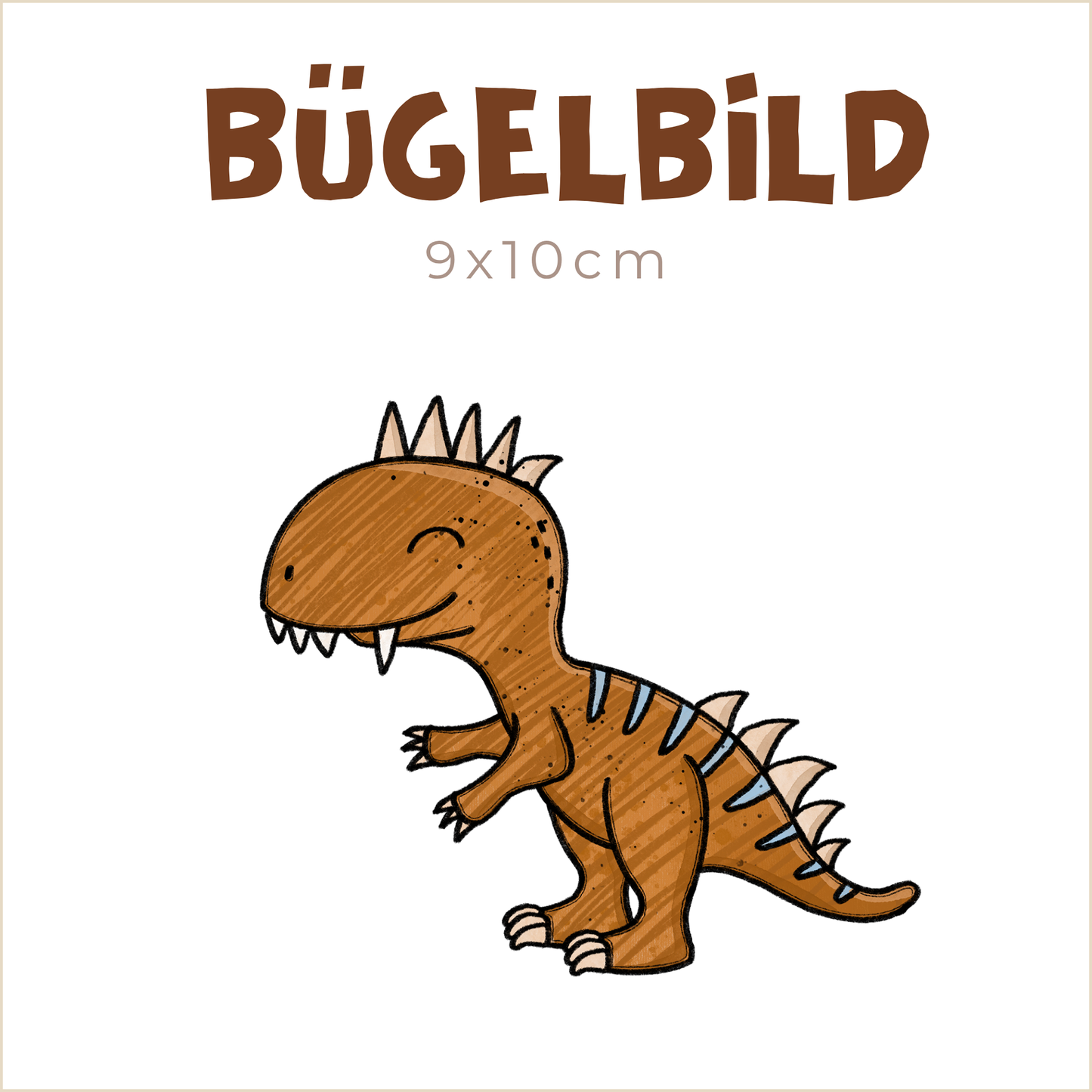 Bügelbild Dino-Landia T-Rex | 9x10cm