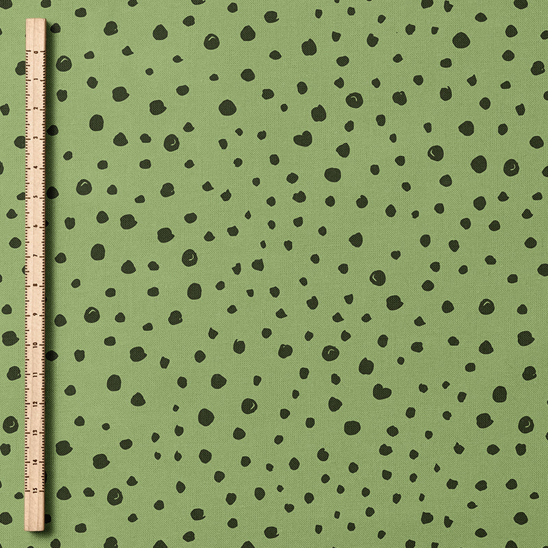 0.5m BIO French Terry Dots hellgrün *COMING SOON*