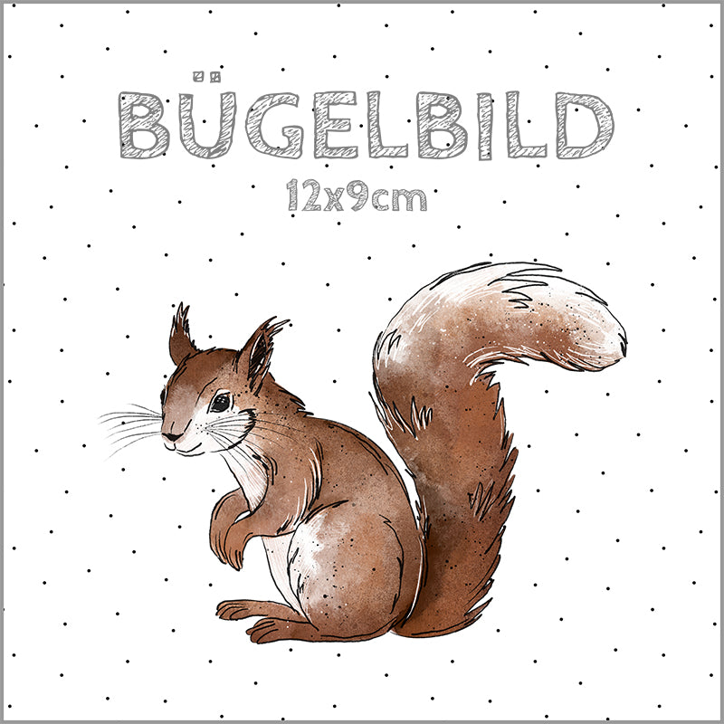 Bügelbild Deinhörnchen | 12x9cm